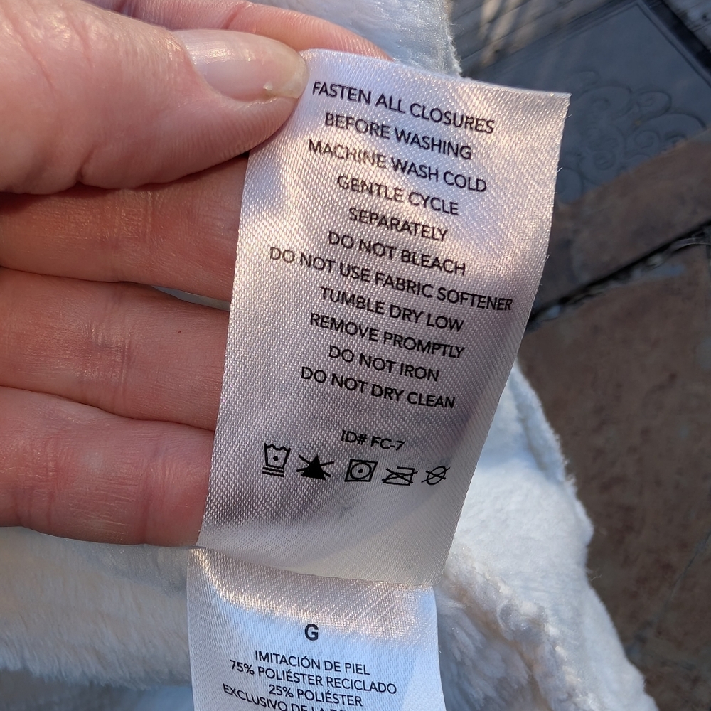 Free2B Butter Fleece Full-Zip Jacket, Creamy White, L  NWOT - Picture 8 of 12